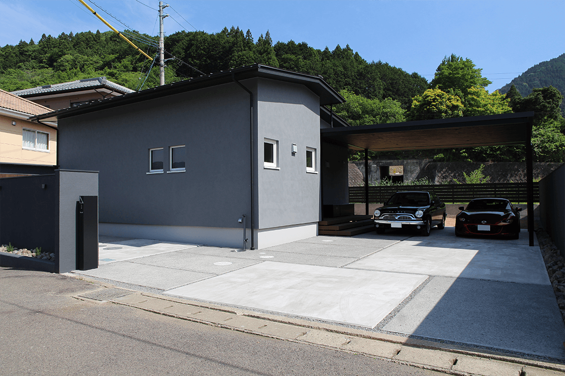 広いリビングと動線にこだわったワンルームの家