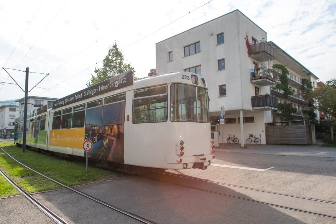 ヴォーバンを走る路面電車